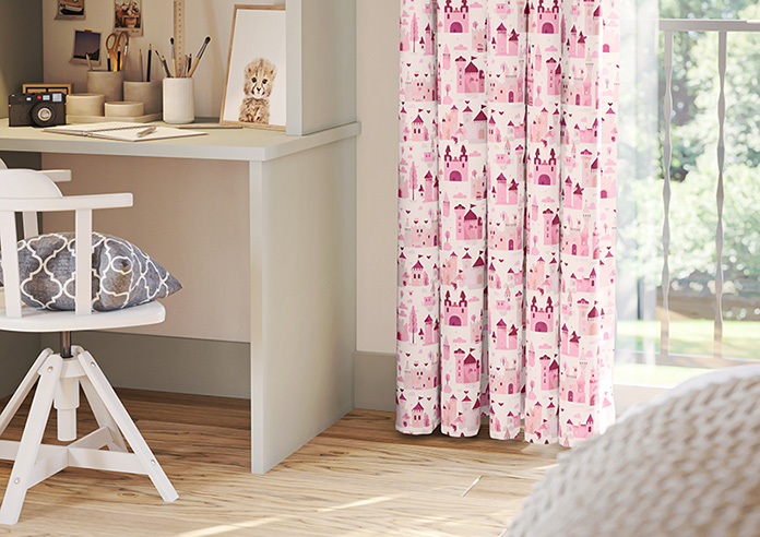 Magic Castle, Princess Pink - Made to Measure Curtains - Image 5